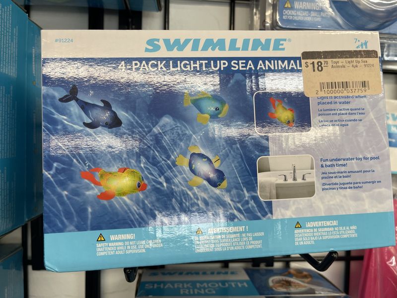 Toys - Light Up Sea Animals - 4pk - 91224