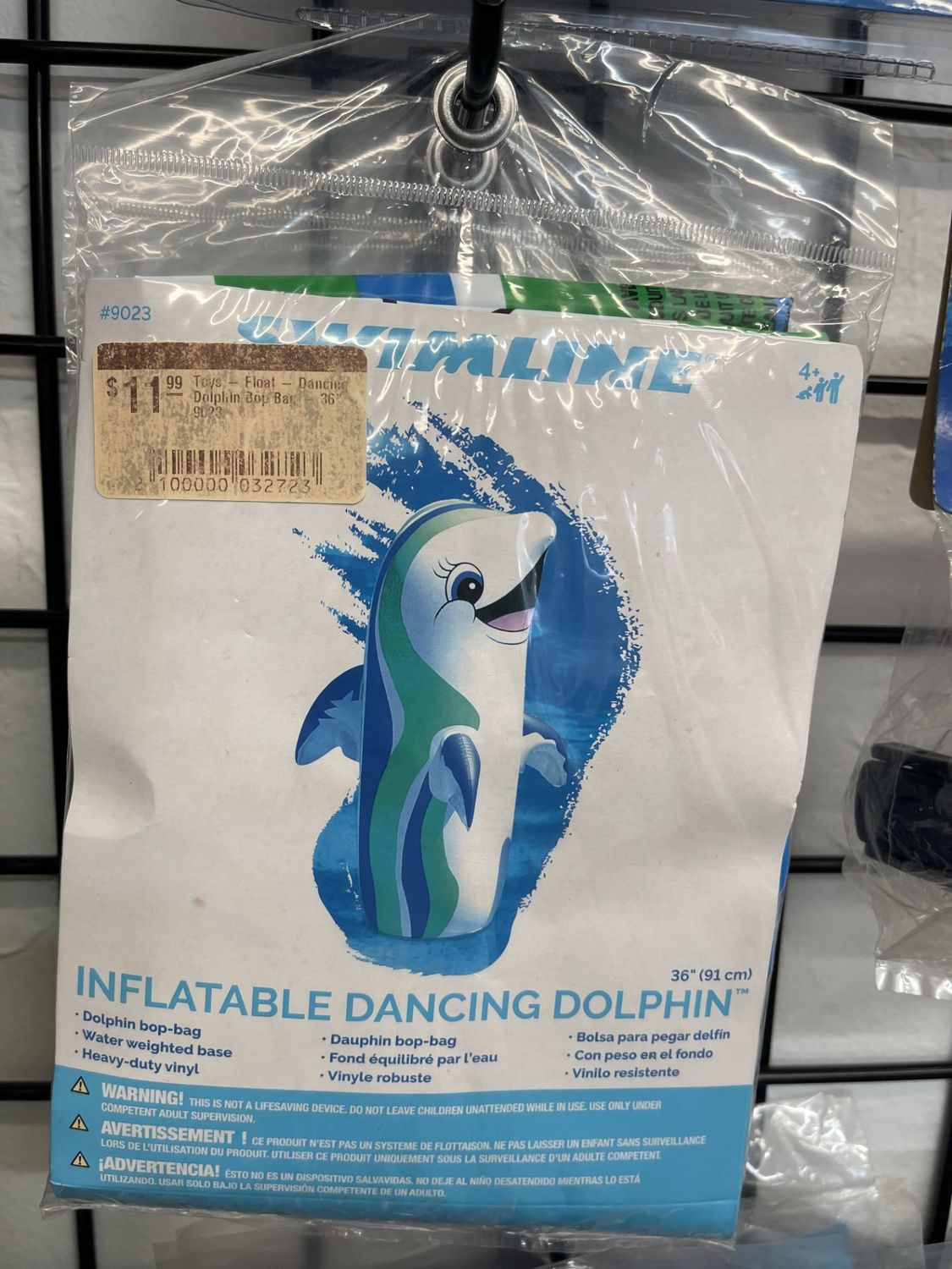 Toys - Float - Dancing Dolphin Bop Bag - 36" - 9023