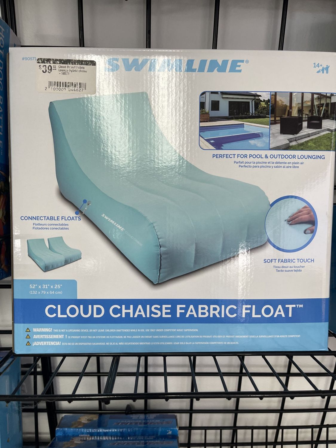 Cloud Oxford Fabric Lounge hybrid chaise -90571