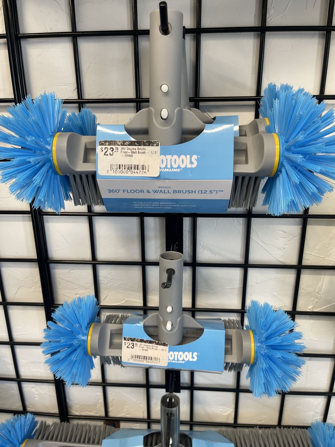 360 Degree Bristle Floor-Wall Brush - 12.5" - 82400