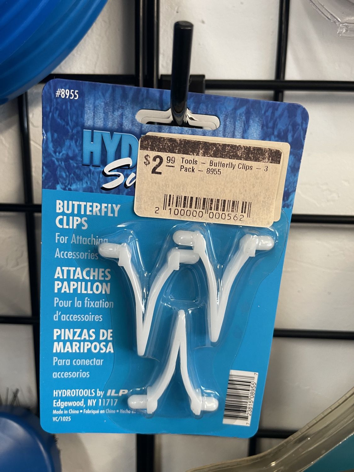 Tools - Butterfly Clips - 3 Pack - 8955