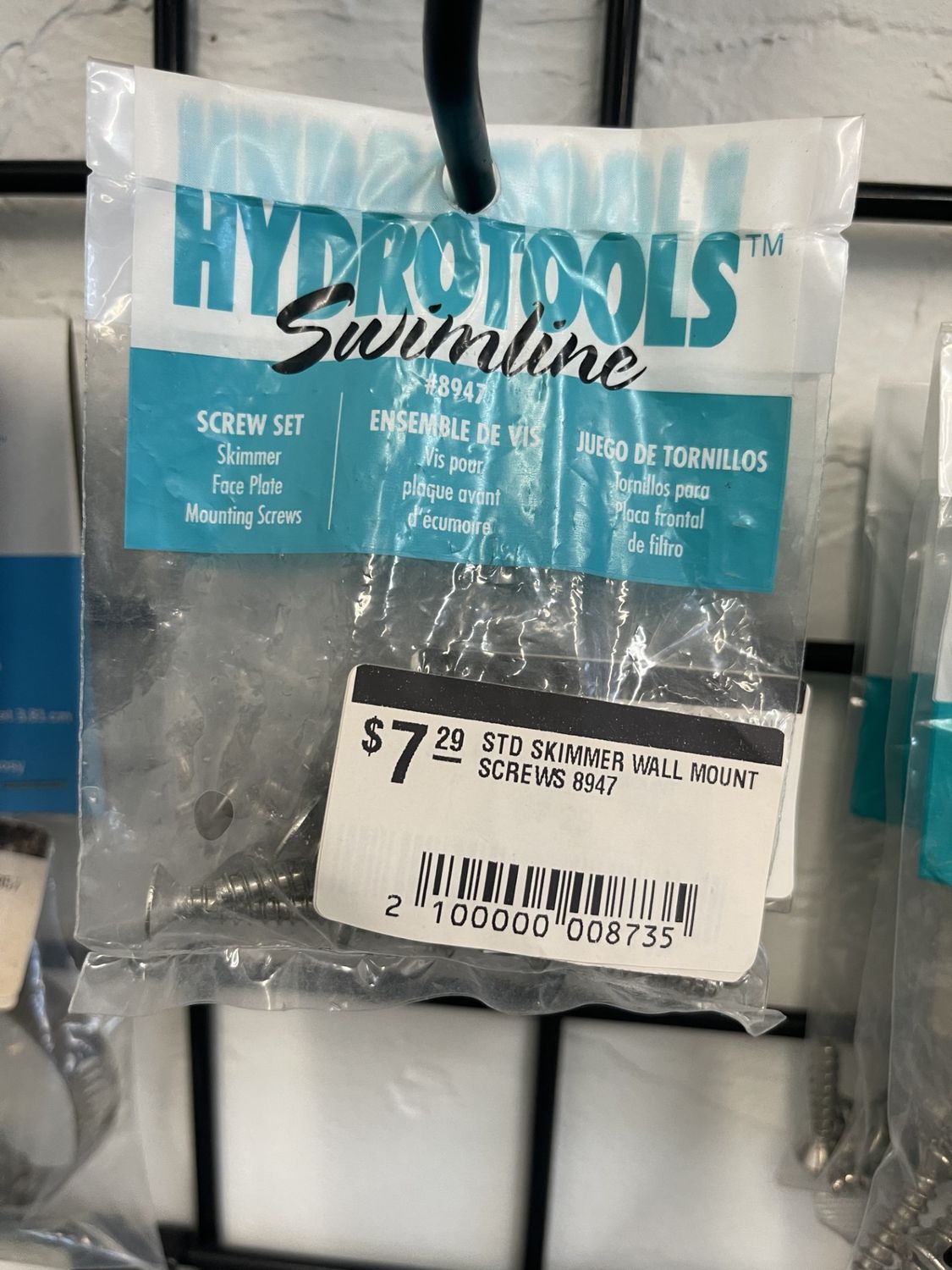 STD SKIMMER WALL MOUNT SCREWS 8947 WL6-66