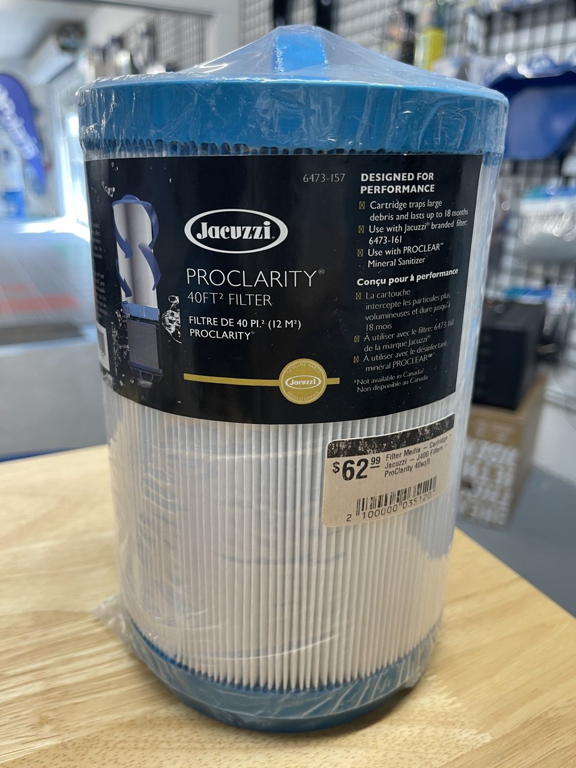 Filter Media - Cartridge - Jacuzzi - J400 Filters - ProClarity 40sqft   -4001