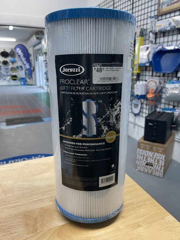 Filter Media - Cartridge - Jacuzzi 60sqft Single