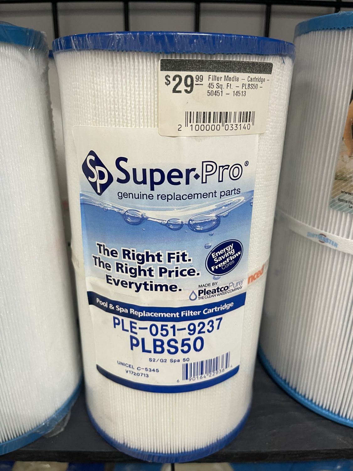 Filter Media - Cartridge - 45 Sq. Ft. - PLBS50 - 50451 - 14513
