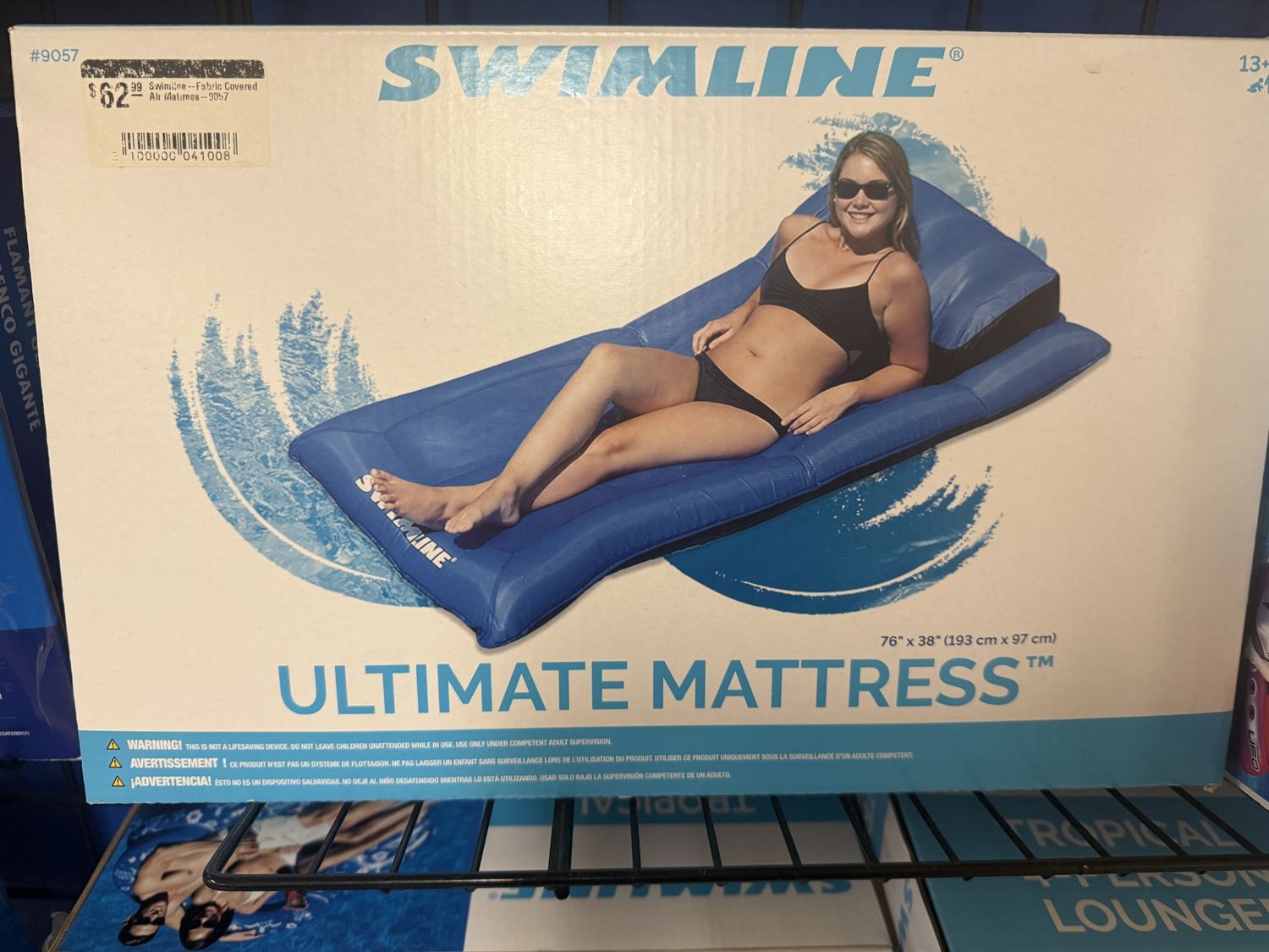 Swimline-Fabric Covered Air Mattress-9057 Swimline-Fabric Covered Air Mattress-9057