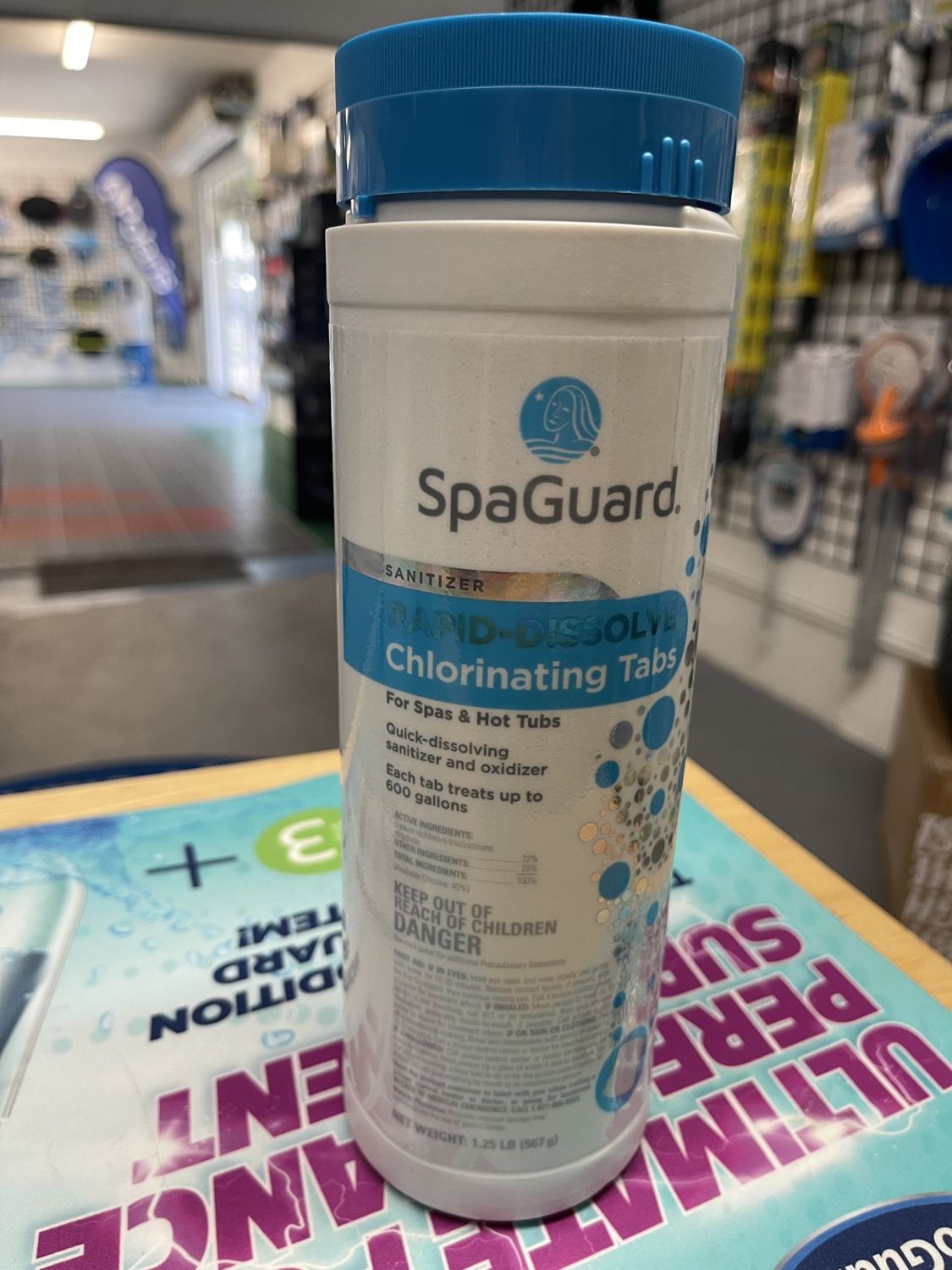 Sanitizer - Tabs - Rapid Dissolve - SpaGuard Chlorinating Tab 1.25 42665 Sanitizer - Tabs - Rapid Dissolve - SpaGuard Chlorinating Tab 1.25 42665