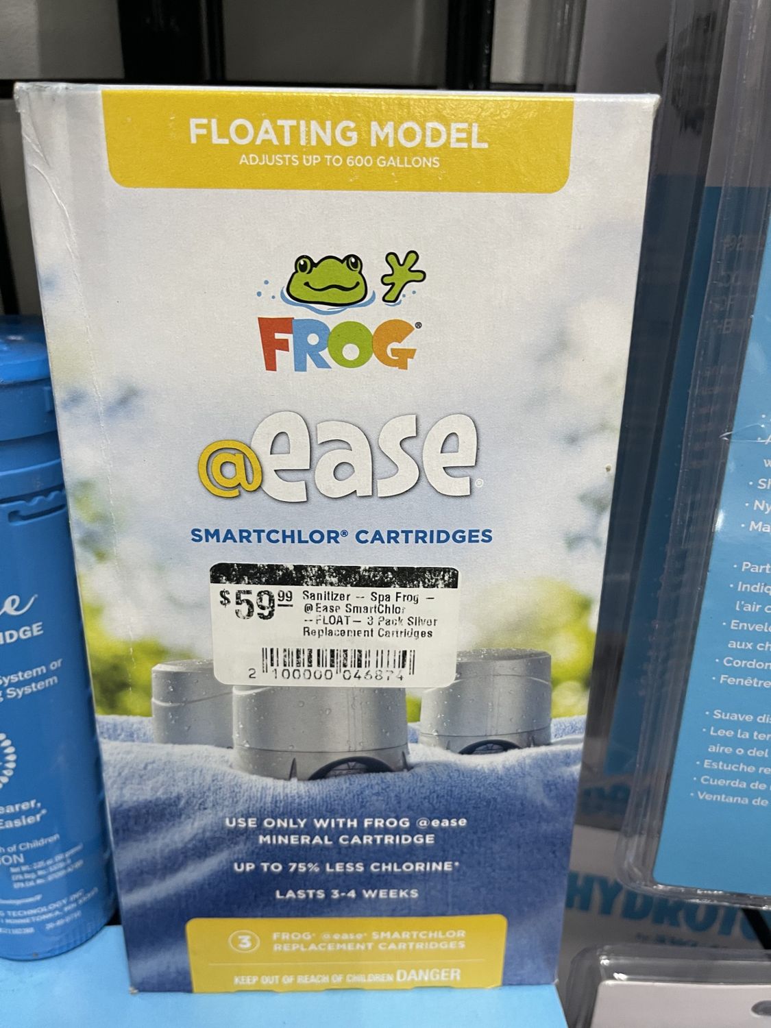 Sanitizer - Spa Frog - @Ease SmartChlor -FLOAT- 3 Pack Silver Replacement Cartridges Sanitizer - Spa Frog - @Ease SmartChlor -FLOAT- 3 Pack Silver Replacement Cartridges