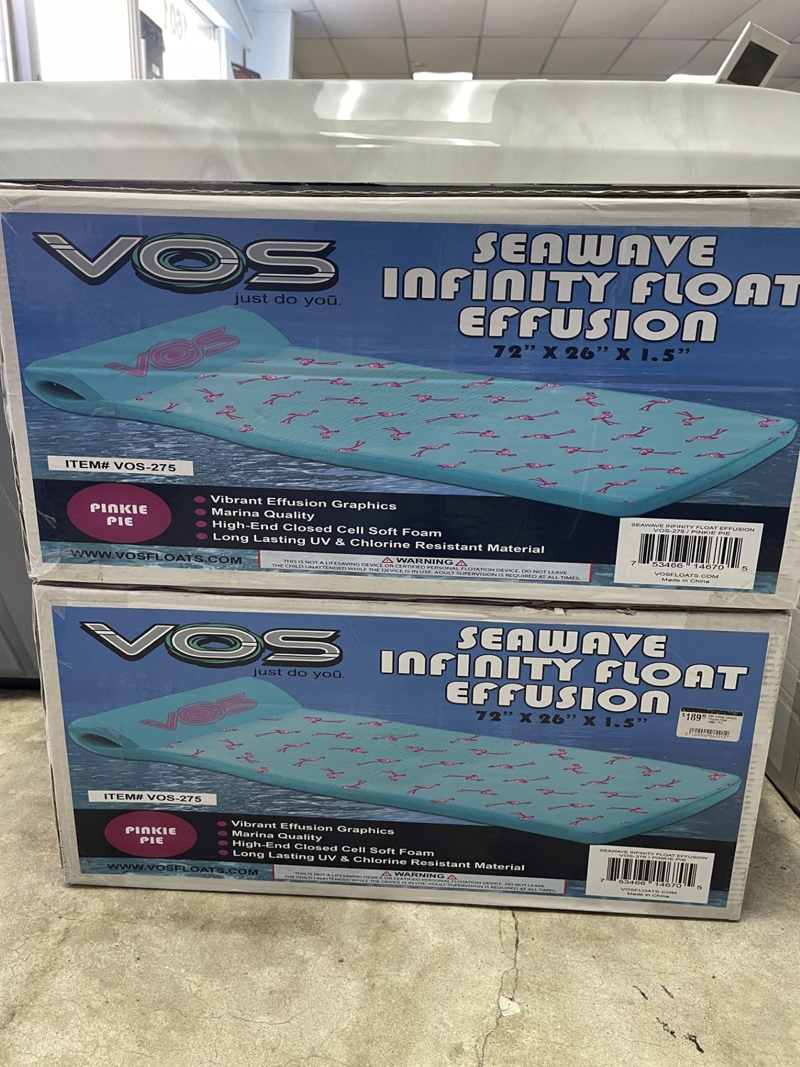 VOS Infinity Lounger Effusion Float - PINKIE PIE VOS Infinity Lounger Effusion Float - PINKIE PIE