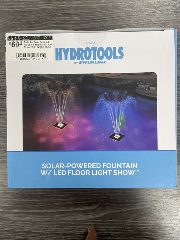 Swimline Solar Powered Automatic Foutain w/ Light Show (39 in height) 85751
