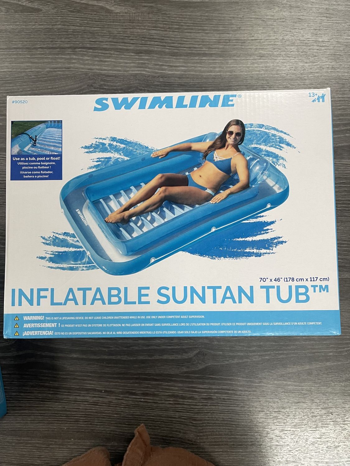 Suntan Tub Lounge Blue 90520