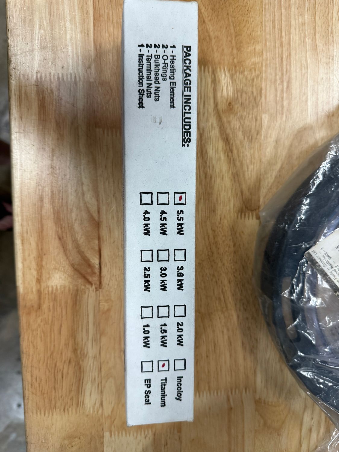 heating element titanium 5.5kw