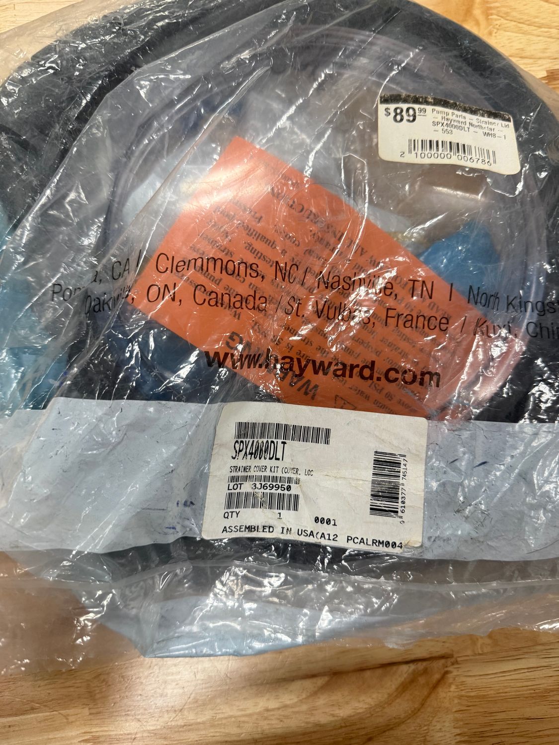 SPX4000DLT NorthStar Strainer Cover Kit Before 2008