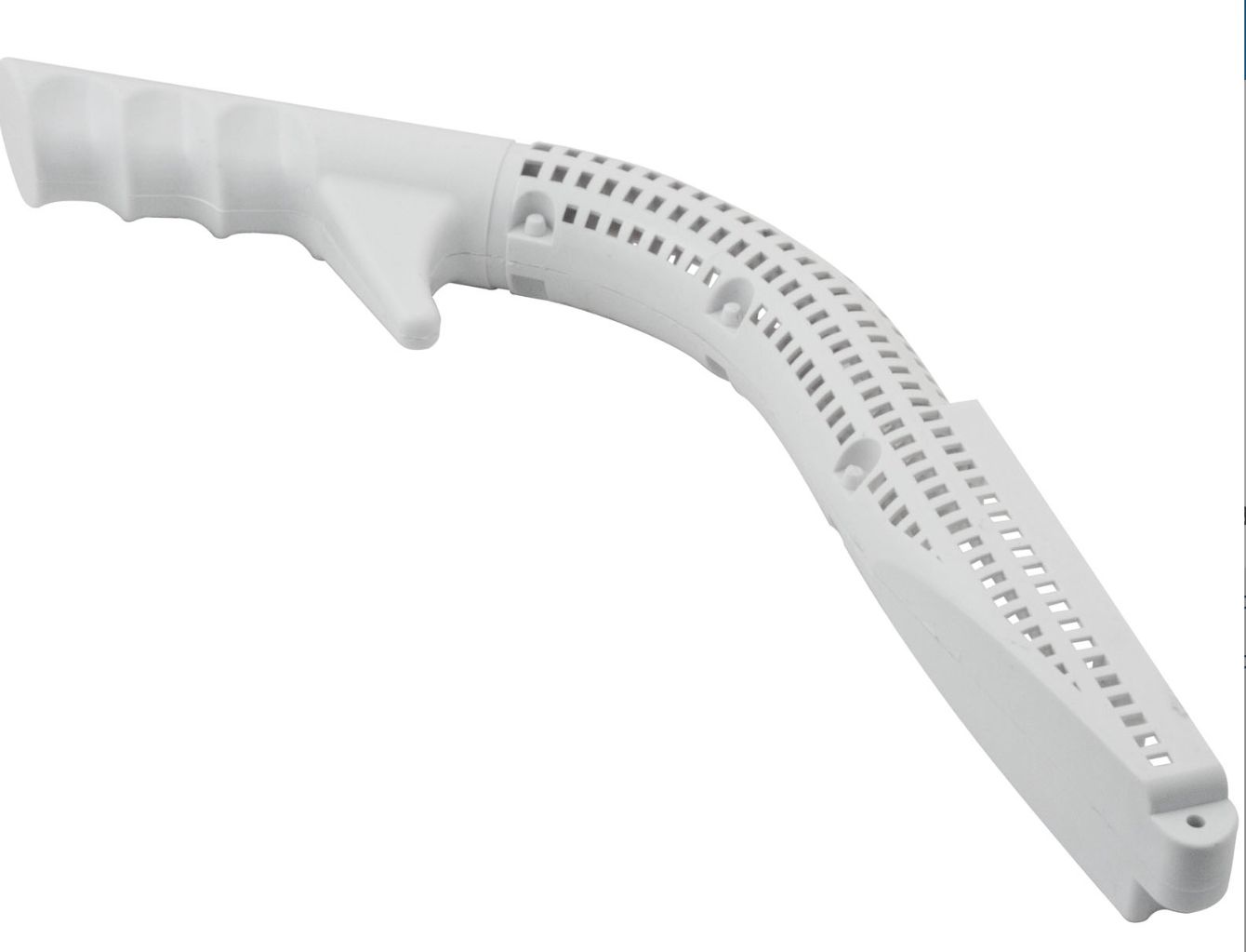 12" White FlowSkim™ Vented Basket Handle and Screw Kit