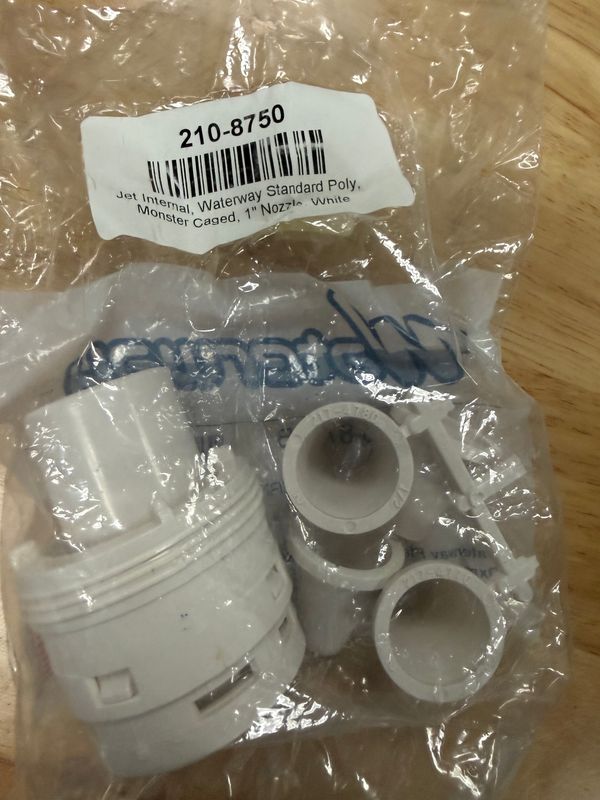 Nozzle, Waterway Poly Jet Caged Style, Dir, 2-5/8" White