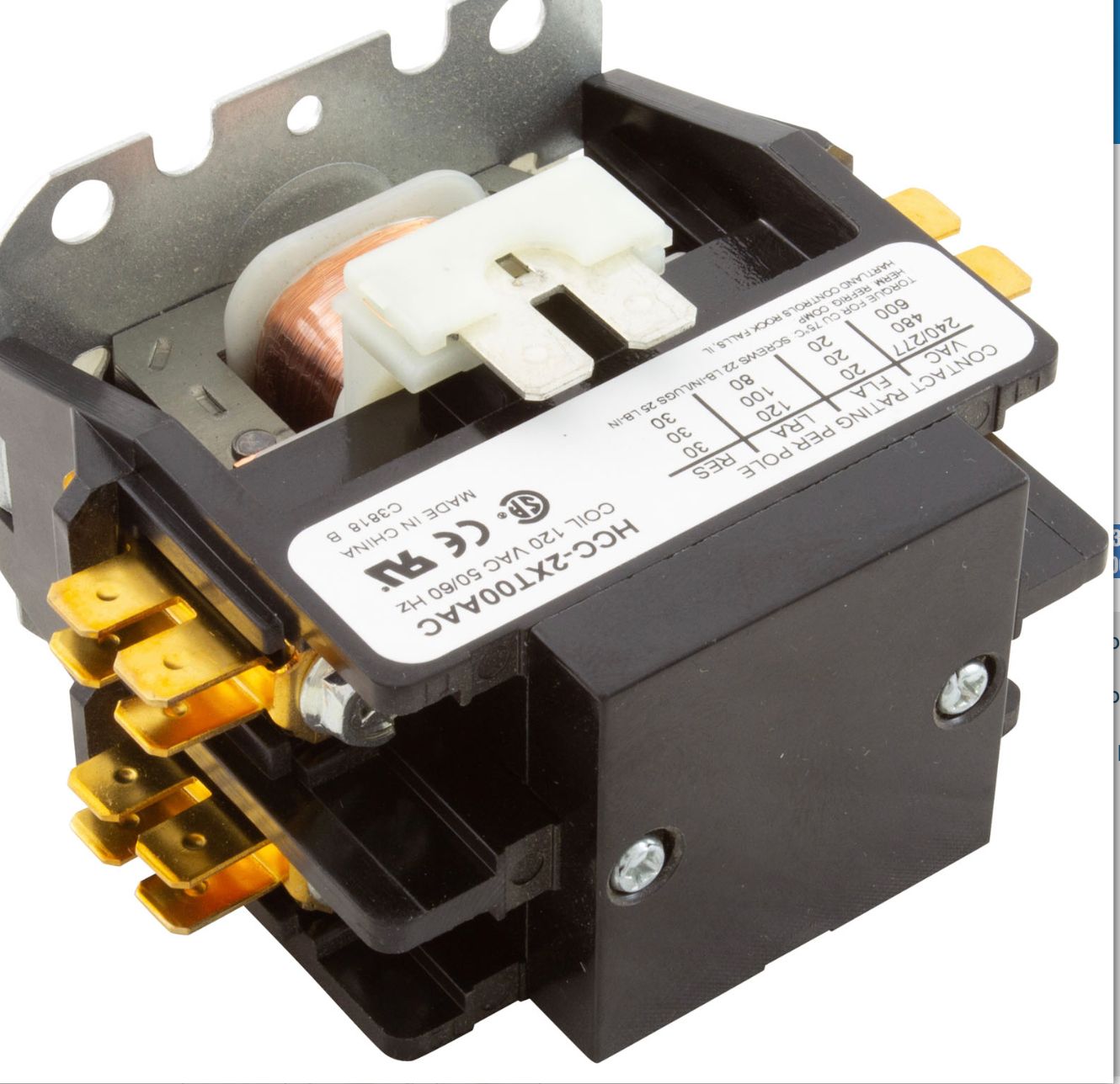 Contactor, DP, 20A FLA, 115v