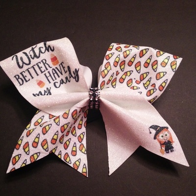 Witch Glitter Bow