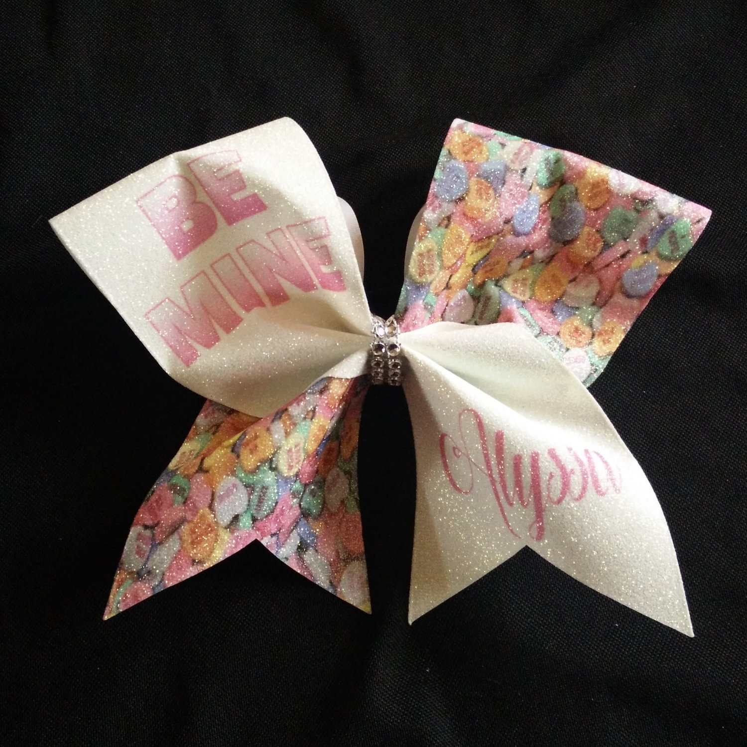 Be Mine PERSONALIZED Glitter Bow