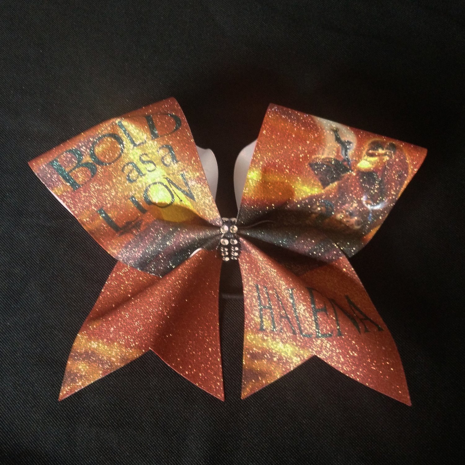 Lion King PERSONALIZED Glitter Bow