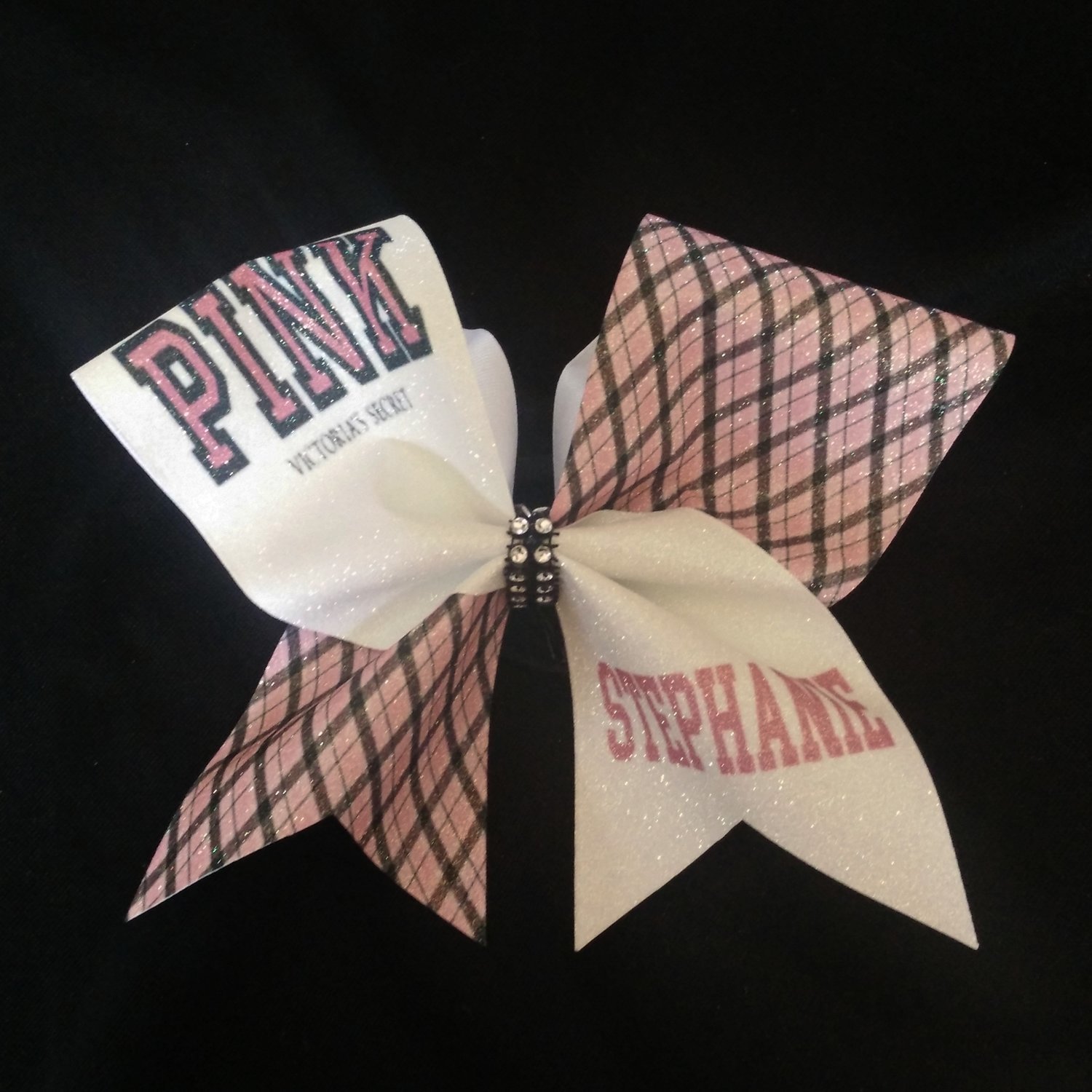 Victoria's Secret Pink PERSONALIZED Glitter Bow