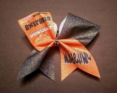 Spirit Extreme Spooktacular PERSONALIZED Glitter Bow