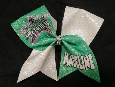 Spirit Extreme Garden State Spectacular PERSONALIZED Glitter Bow