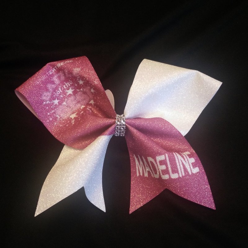 Spirit Extreme  Battle of the Best PERSONALIZED Glitter Bow