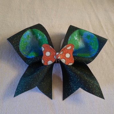 Globe Minnie Glitter Bow