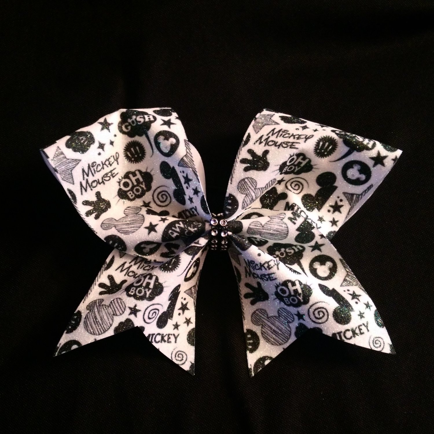 Mickey Comic Glitter Bow