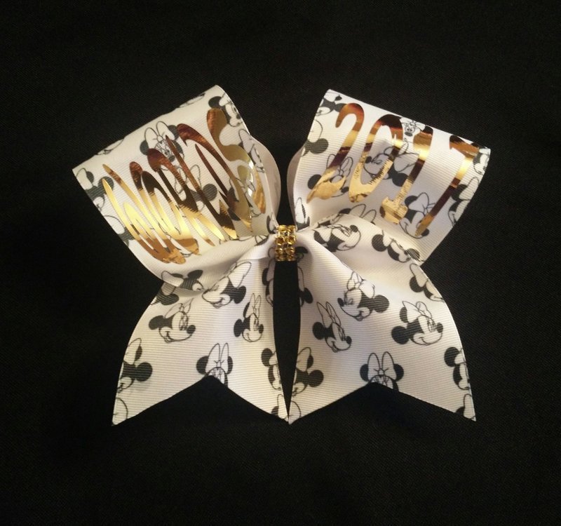 Minnie Gold Non Glitter Bow