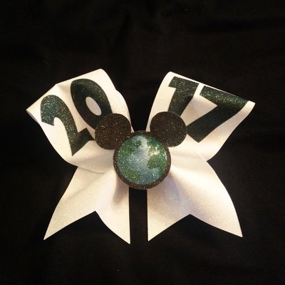 2017 Mickey Globe Glitter Bow