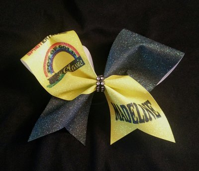 Spirit Extreme Pot of Gold PERSONALIZED Glitter Bow