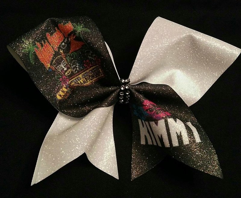 CCC Winter Beach Blast PERSONALIZED Glitter Bow