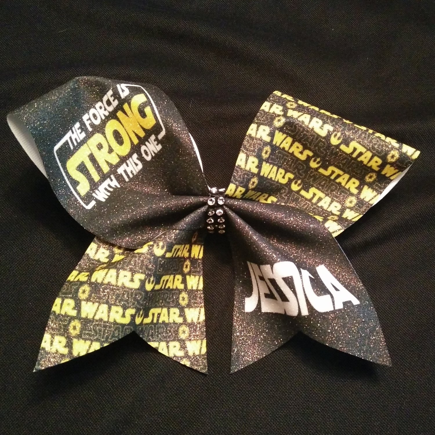 Star Wars PERSONALIZED Glitter Bow