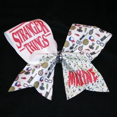 Stranger Things PERSONALIZED Glitter Bow