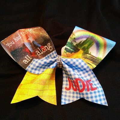 Wizard of Oz PERSONALIZED Glitter Bow