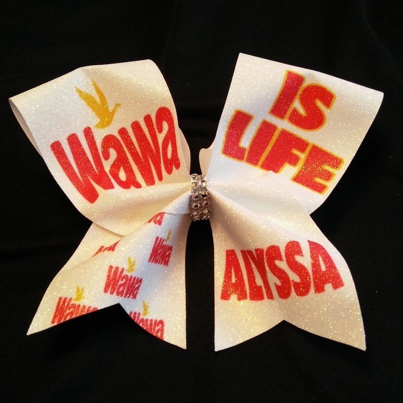 Wawa PERSONALIZED Glitter Bow