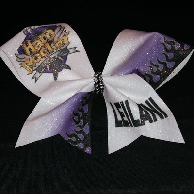 CCC Hard Rockin Nationals PERSONALIZED Glitter Bow