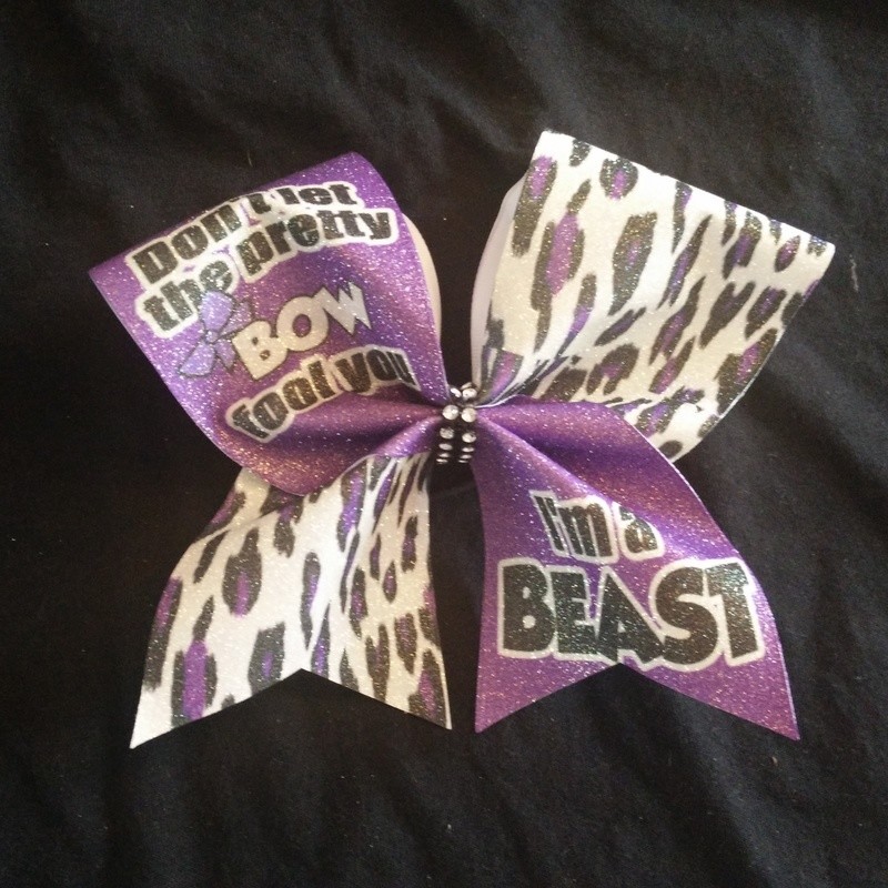 Beast Glitter Bow