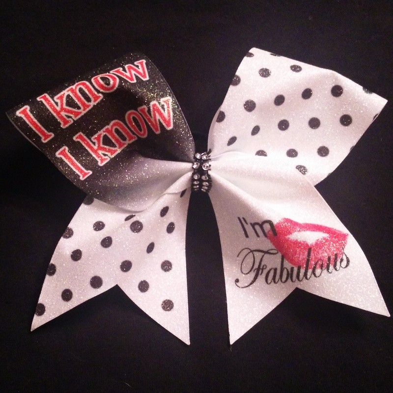 I'm Fabulous Glitter Bow
