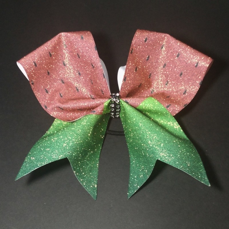 Watermelon Glitter Bow