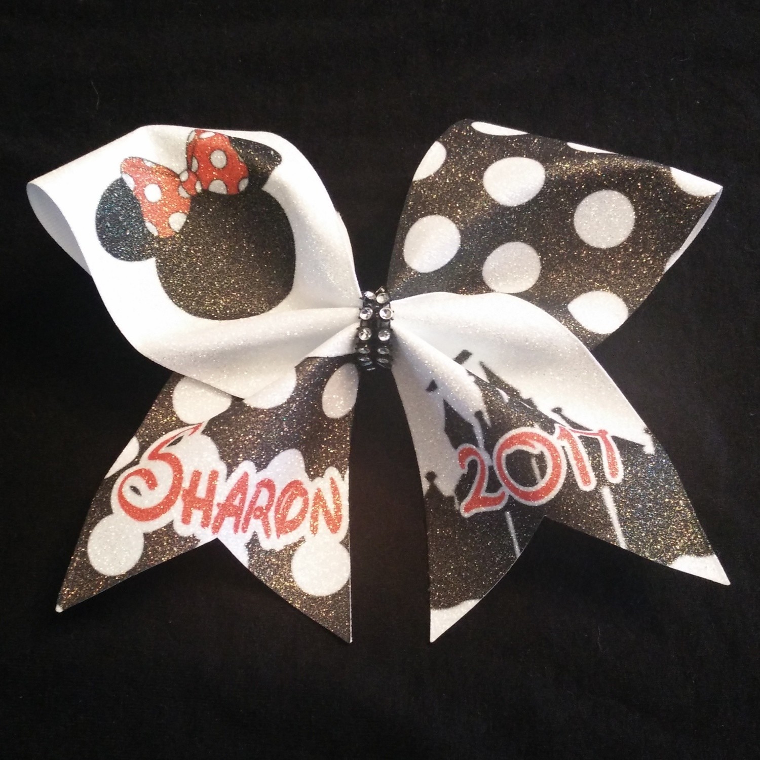 Disney Personalized Glitter Bow