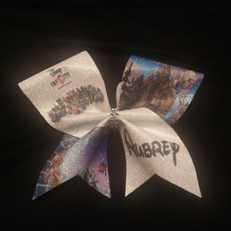 Disney Infinity PERSONALIZED Glitter Bow