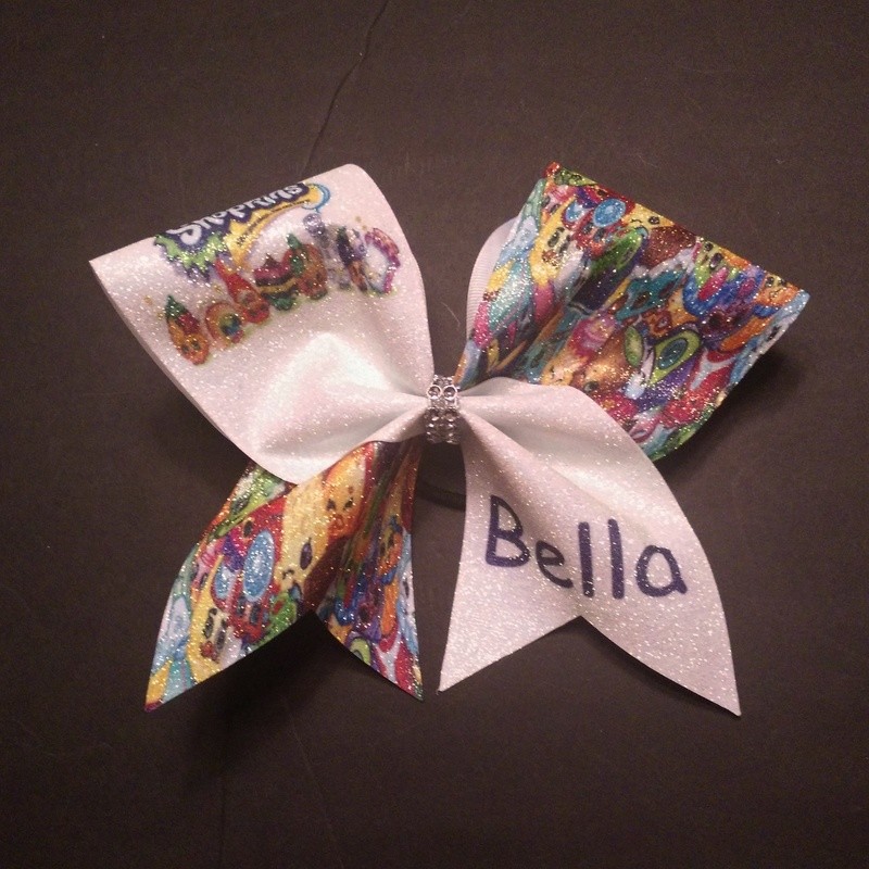 Shopkins PERSONALIZED Glitter Bow