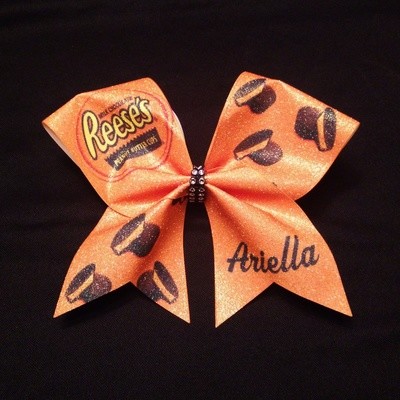 Reese Cup PERSONALIZED Glitter Bow