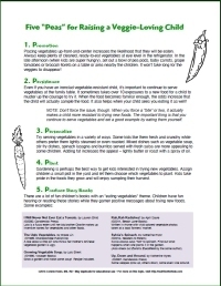 Five “Peas” for Raising a Veggie-Loving Child (with bonus coloring page)