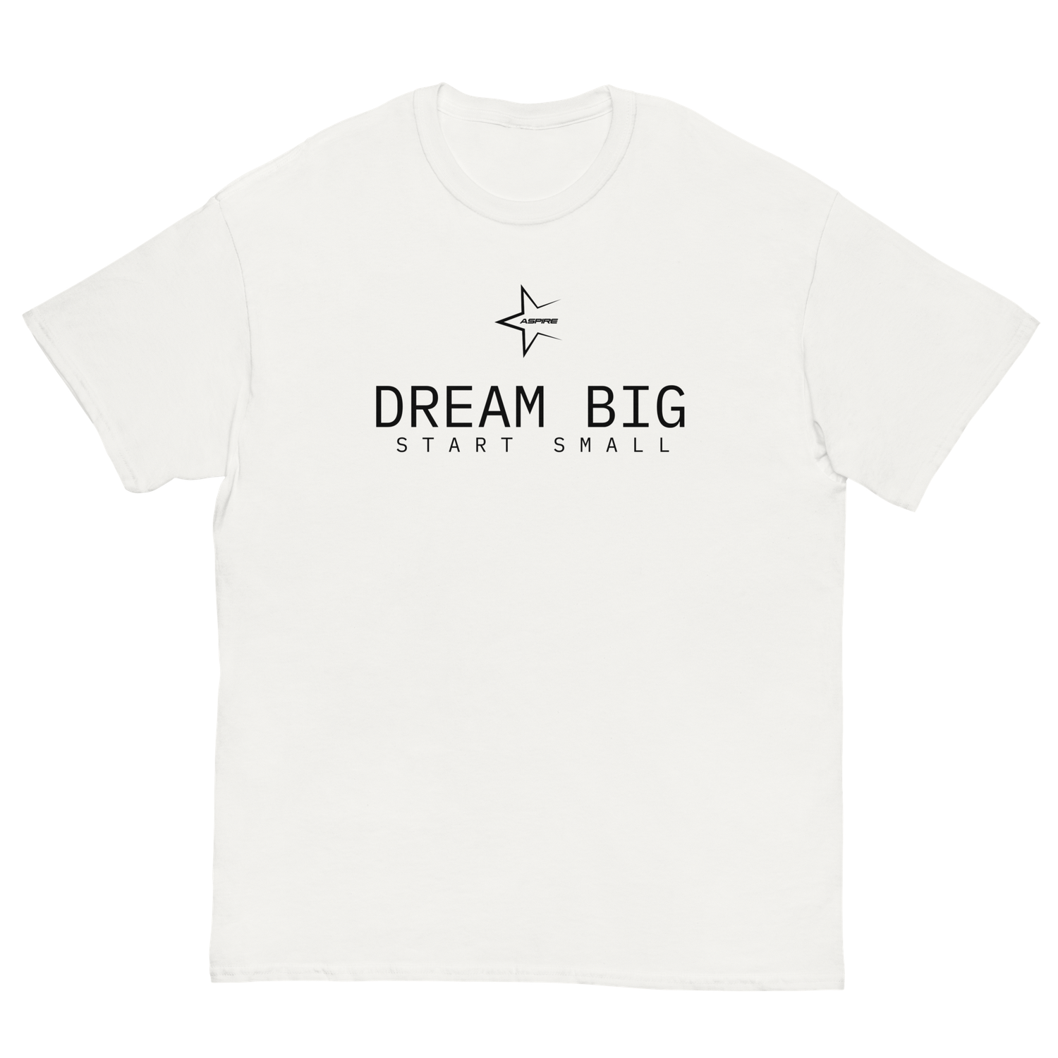 DREAM BIG START SMALL TEE (WHITE)