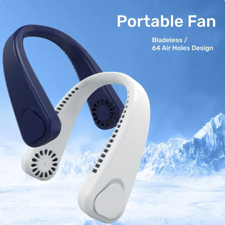 Portable Neck Fan Fast Cooling Rechargeable