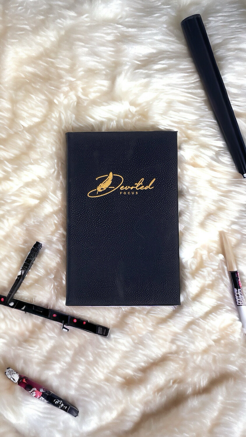 Black leather journal 