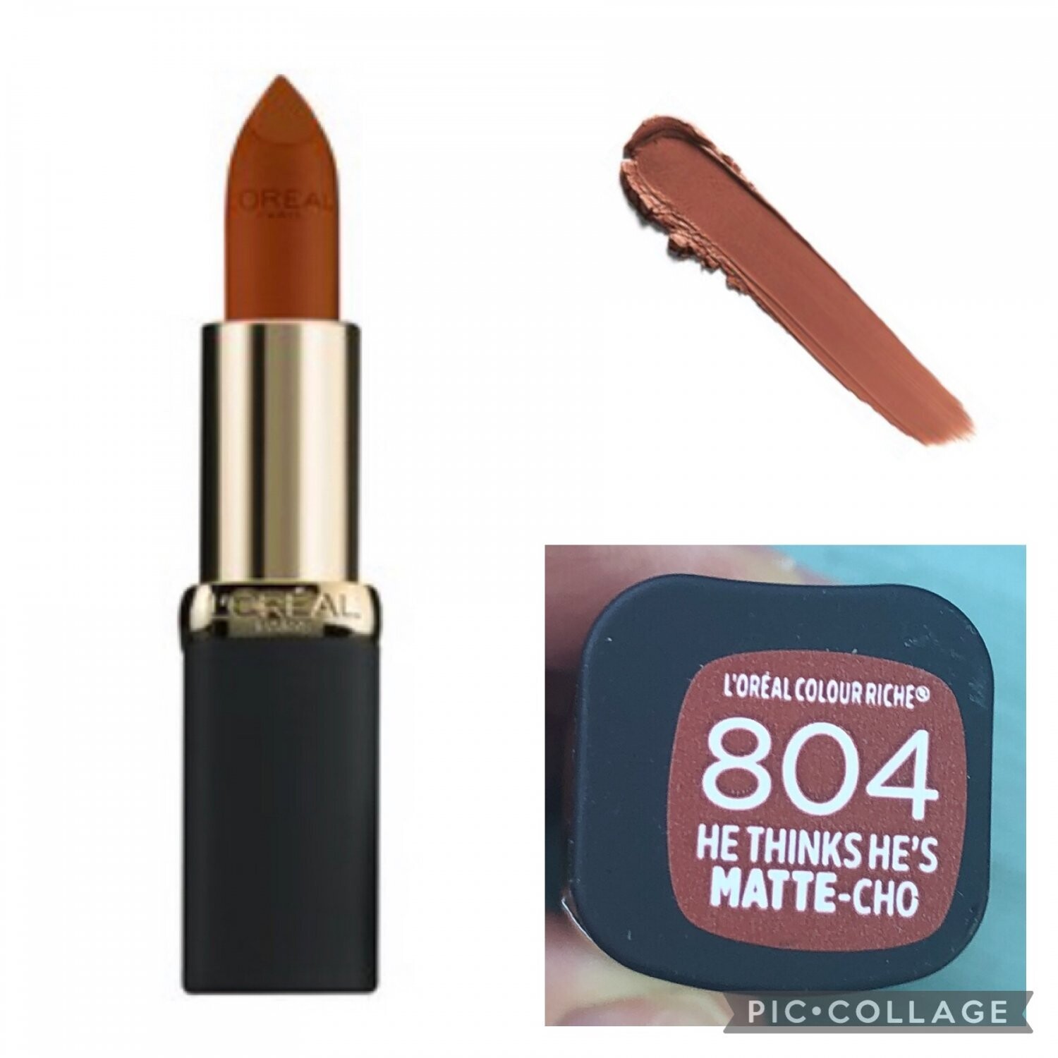 L&#39;Oreal Paris Colour Riche Matte Hydrating Lip Colour, Matte- 804 HE THINKS HES